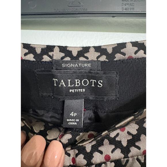 Talbots Ankle Pants w/ Vintage Floral Pattern - Picture 3 of 3